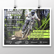 Poster design for downhill24
